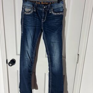 Rock Revival Women's Deep Blue Boot Cut Jeans